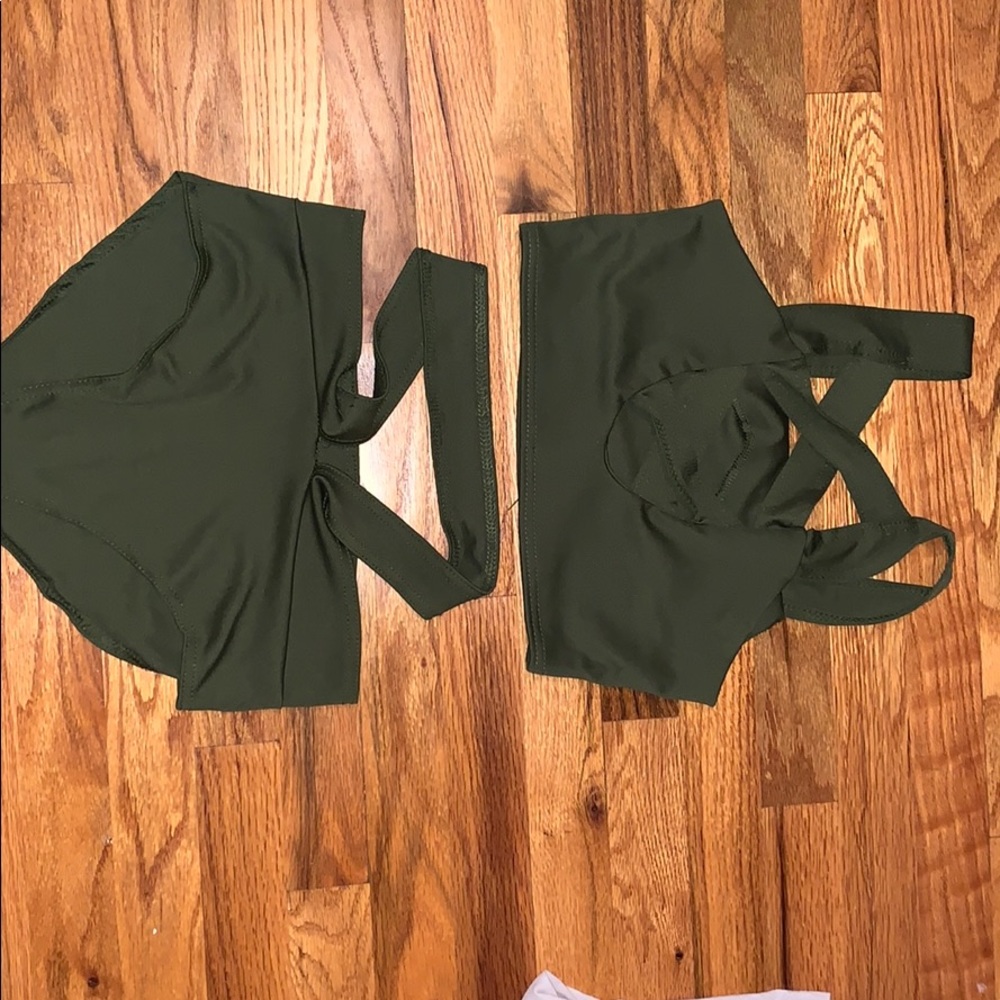 Dark Green Bathing Suit